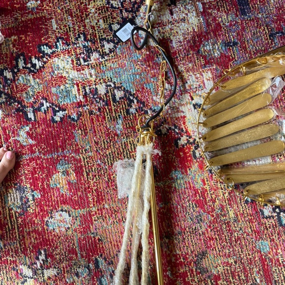 2 Gold Pendant Lights - Picture 3 of 6